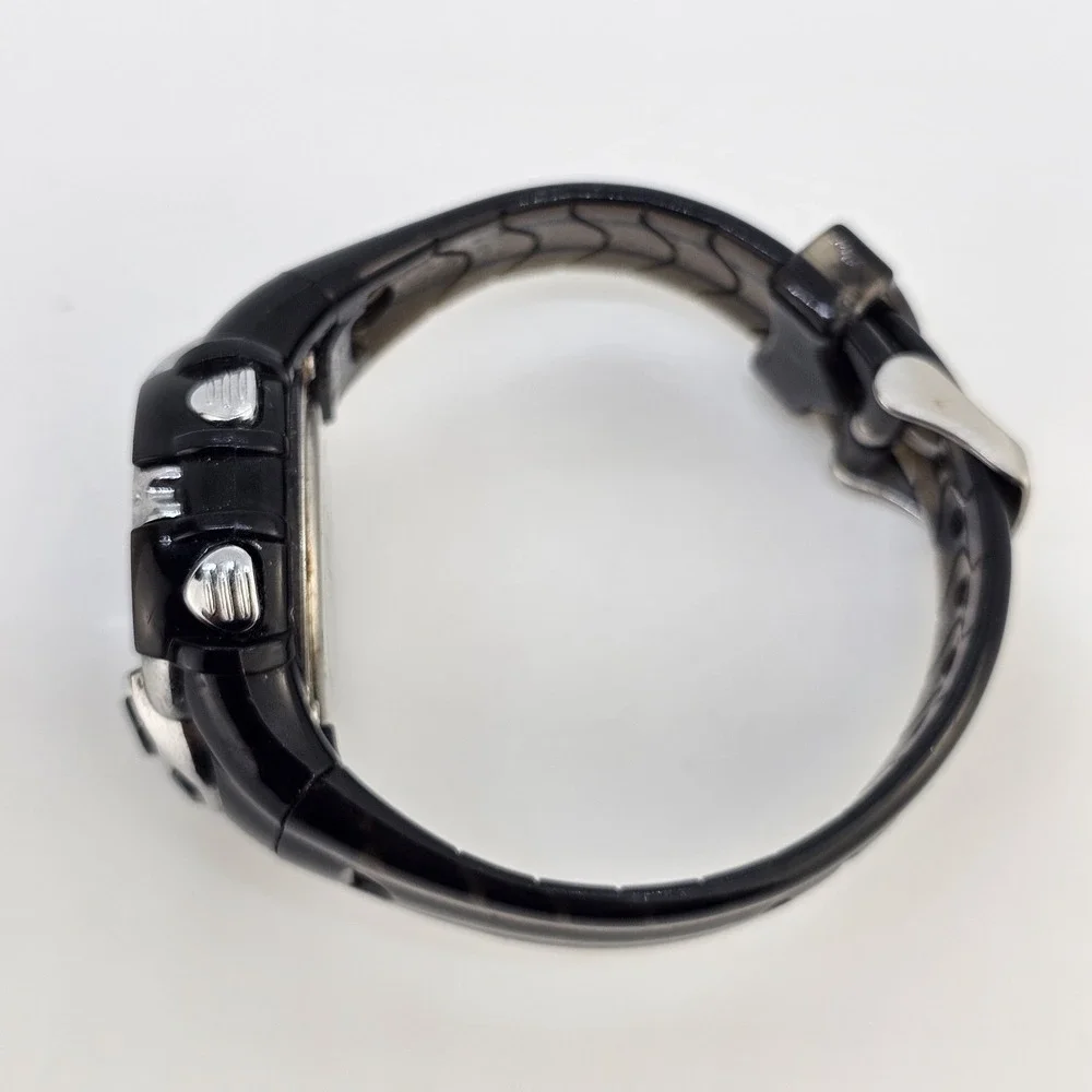 Sport Digital Women Watch 37MM DayDate Black‎ Plastic Bands Up to 6.5